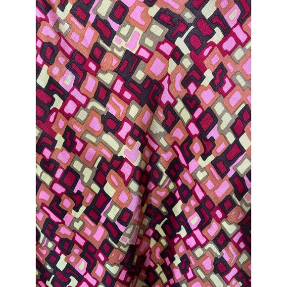 Emme Y2K 100% Silk Colorful Geo Print Going Out Clubbing Cami 14 - Picture 5 of 7